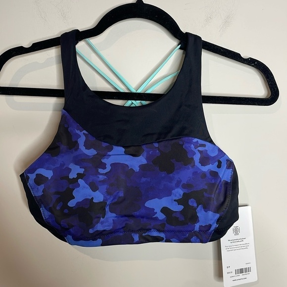 Athleta | Freestyle Camo High Neck Bikini Top Size Small NWT - Picture 2 of 5